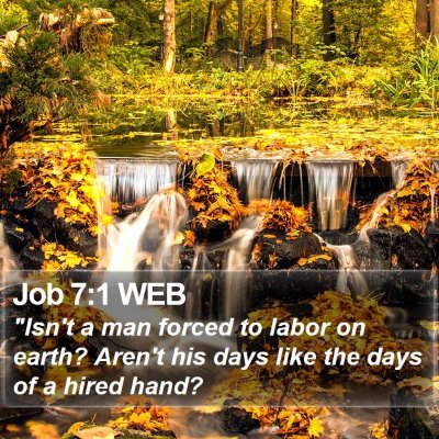 Job 7:1 WEB Bible Verse Image