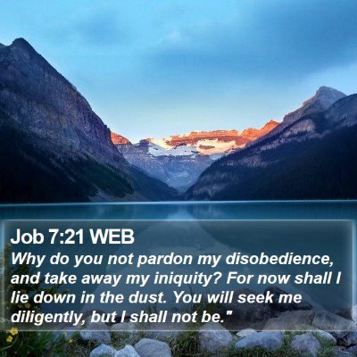 Job 7:21 WEB Bible Verse Image