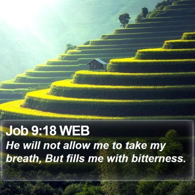 Job 9:18 WEB Bible Verse Image