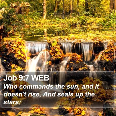 Job 9:7 WEB Bible Verse Image