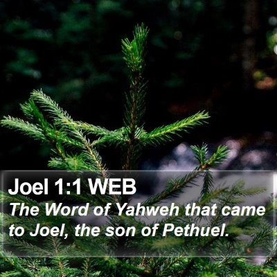 Joel 1:1 WEB Bible Verse Image