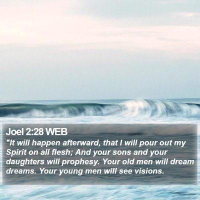 Joel 2:28 WEB Bible Verse Image