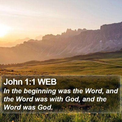 John 1:1 WEB Bible Verse Image