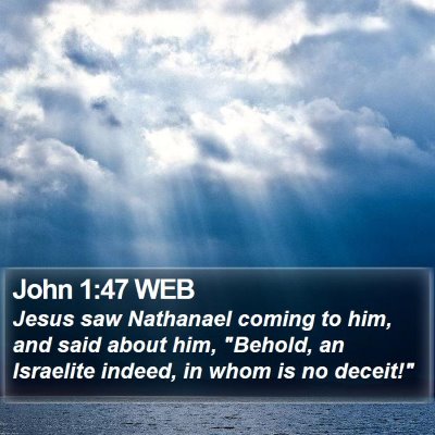 John 1:47 WEB Bible Verse Image
