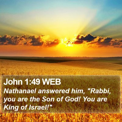 John 1:49 WEB Bible Verse Image