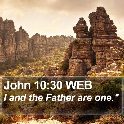 John 10:30 WEB Bible Verse Image