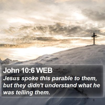 John 10:6 WEB Bible Verse Image