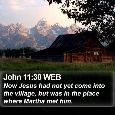 John 11:30 WEB Bible Verse Image
