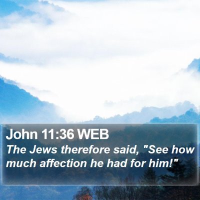 John 11:36 WEB Bible Verse Image