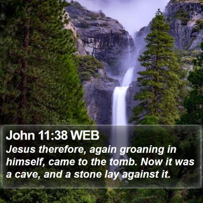 John 11:38 WEB Bible Verse Image
