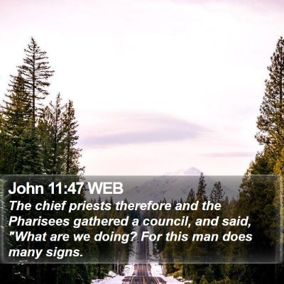 John 11:47 WEB Bible Verse Image
