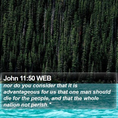 John 11:50 WEB Bible Verse Image