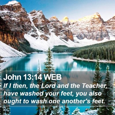 John 13:14 WEB Bible Verse Image