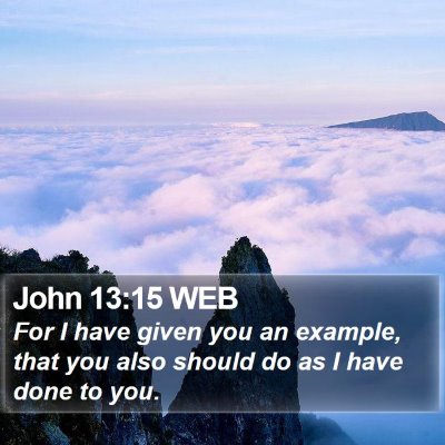John 13:15 WEB Bible Verse Image