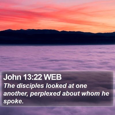 John 13:22 WEB Bible Verse Image