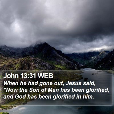 John 13:31 WEB Bible Verse Image