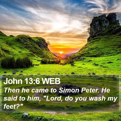 John 13:6 WEB Bible Verse Image