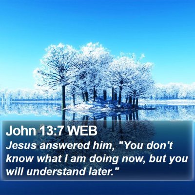 John 13:7 WEB Bible Verse Image