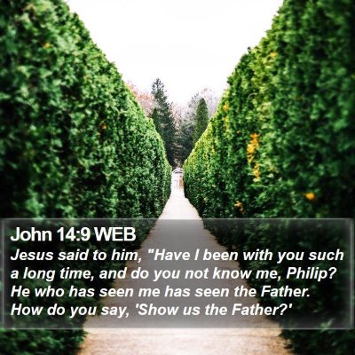 John 14:9 WEB Bible Verse Image