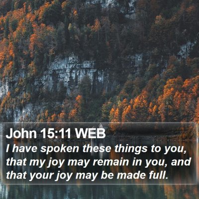 John 15:11 WEB Bible Verse Image