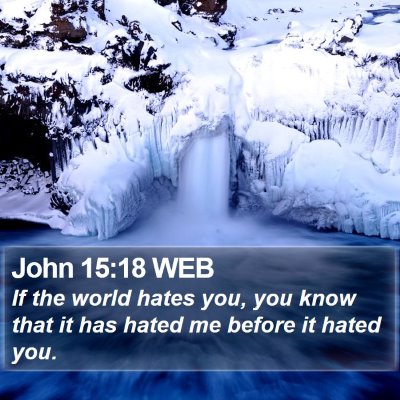 John 15:18 WEB Bible Verse Image