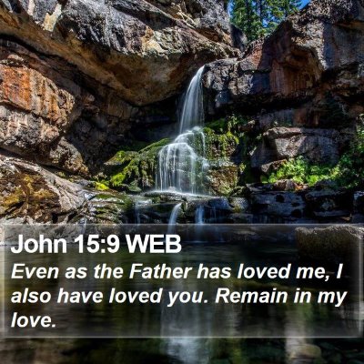 John 15:9 WEB Bible Verse Image