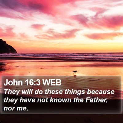 John 16:3 WEB Bible Verse Image