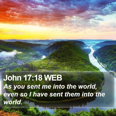 John 17:18 WEB Bible Verse Image