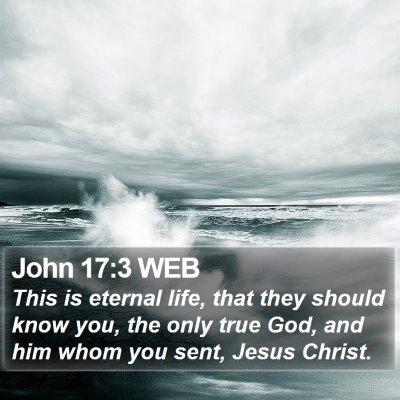 John 17:3 WEB Bible Verse Image