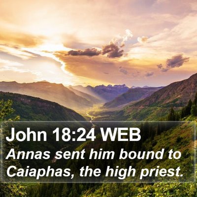 John 18:24 WEB Bible Verse Image
