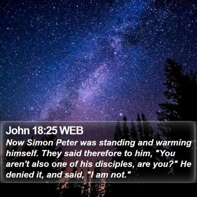 John 18:25 WEB Bible Verse Image
