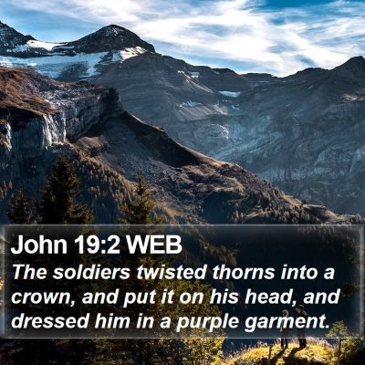 John 19:2 WEB Bible Verse Image