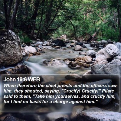 John 19:6 WEB Bible Verse Image