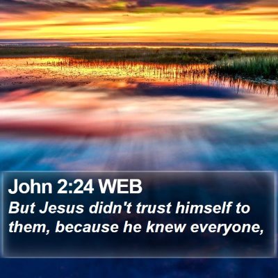 John 2:24 WEB Bible Verse Image
