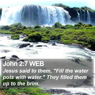 John 2:7 WEB Bible Verse Image