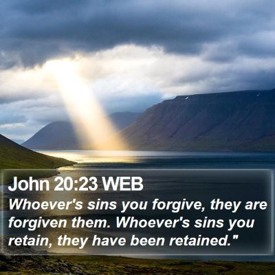 John 20:23 WEB Bible Verse Image