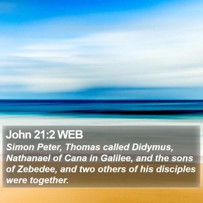 John 21:2 WEB Bible Verse Image