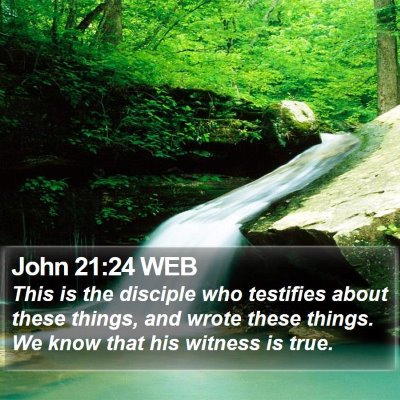 John 21:24 WEB Bible Verse Image