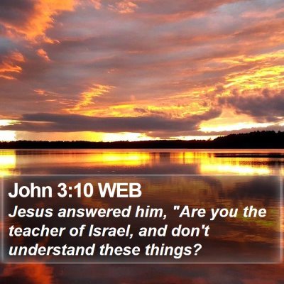 John 3:10 WEB Bible Verse Image