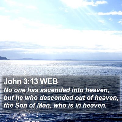 John 3:13 WEB Bible Verse Image