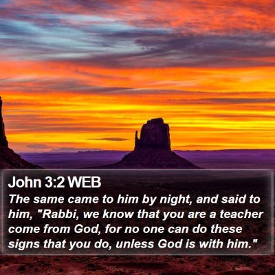 John 3:2 WEB Bible Verse Image