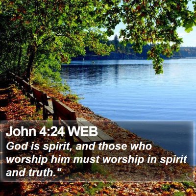John 4:24 WEB Bible Verse Image