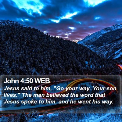 John 4:50 WEB Bible Verse Image
