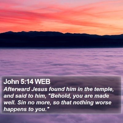 John 5:14 WEB Bible Verse Image