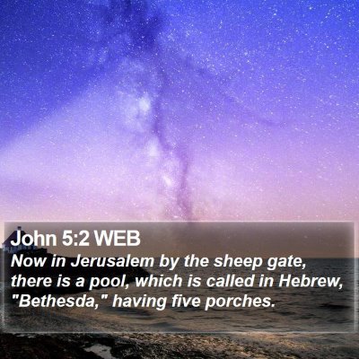 John 5:2 WEB Bible Verse Image