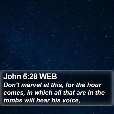 John 5:28 WEB Bible Verse Image