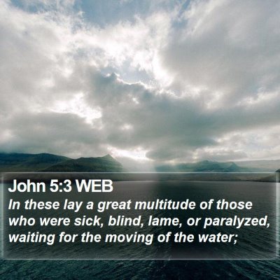 John 5:3 WEB Bible Verse Image