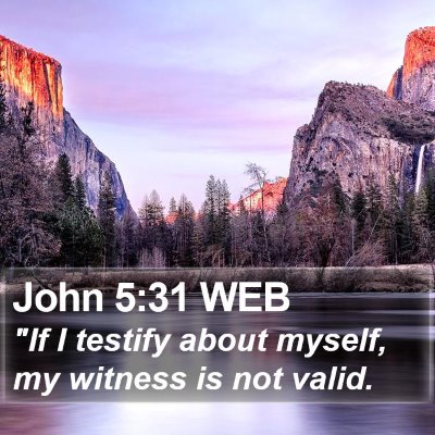 John 5:31 WEB Bible Verse Image