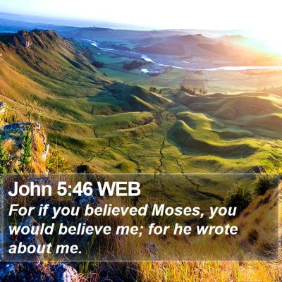 John 5:46 WEB Bible Verse Image