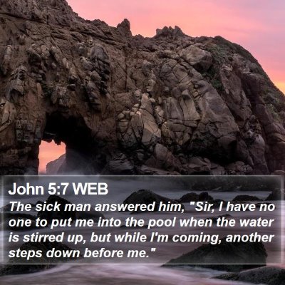 John 5:7 WEB Bible Verse Image